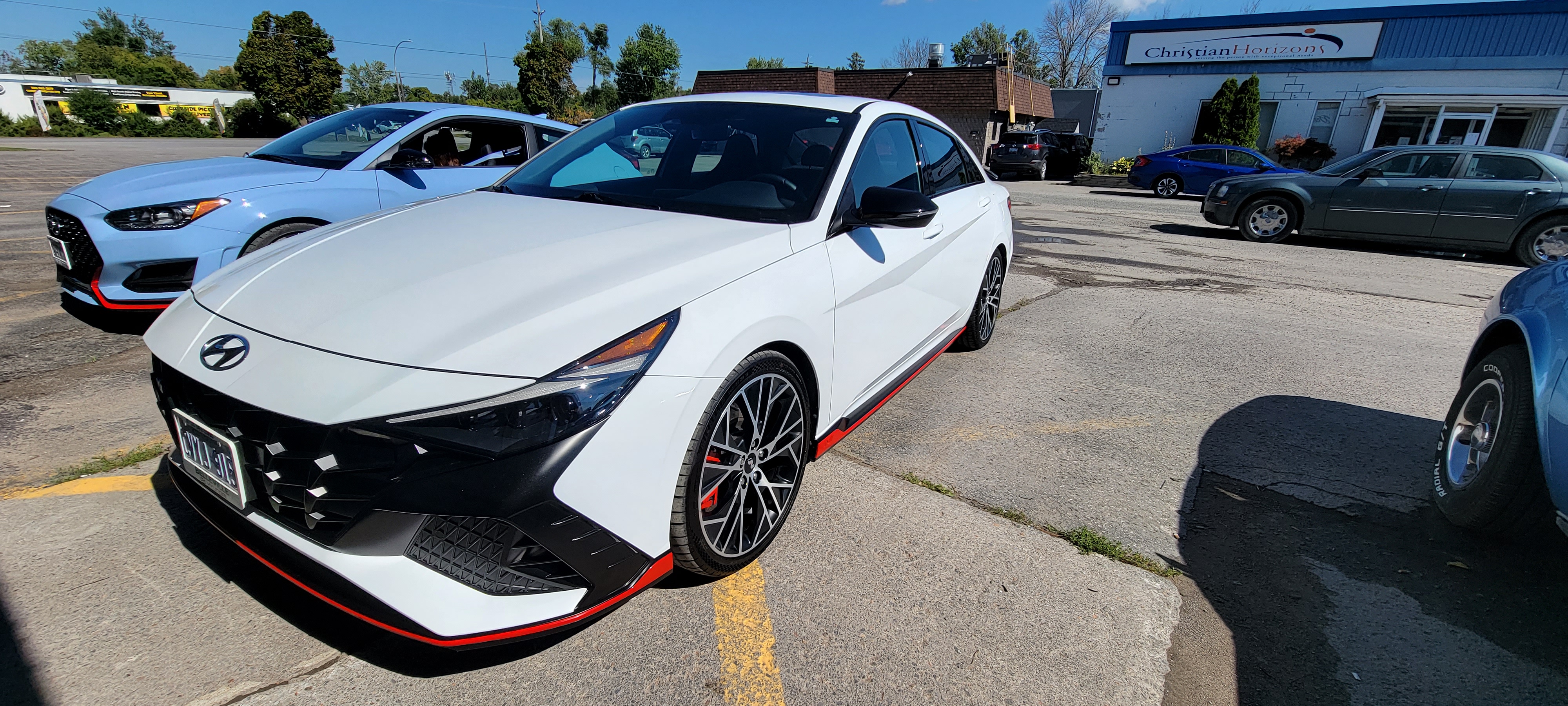 Hyundai Elantra N paint correction and ceramic coating